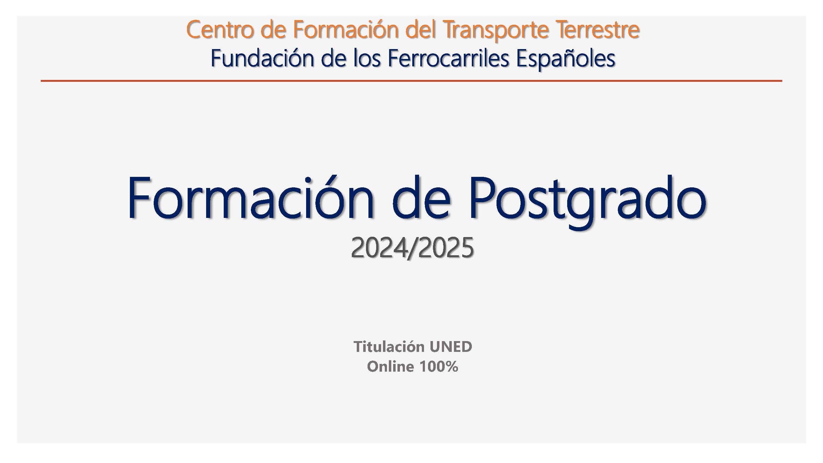 Formacin de postgrado