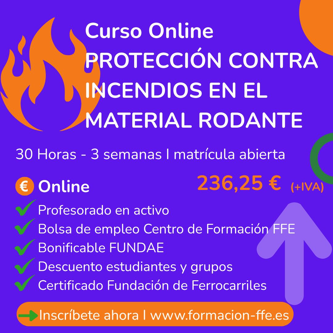 Protecci�n contra incendios en el material ferroviario